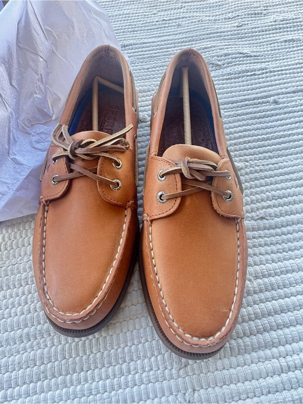 Sperry Authentic Original Sahara Leather Boat Shoes Men’s 11 NIB Classic